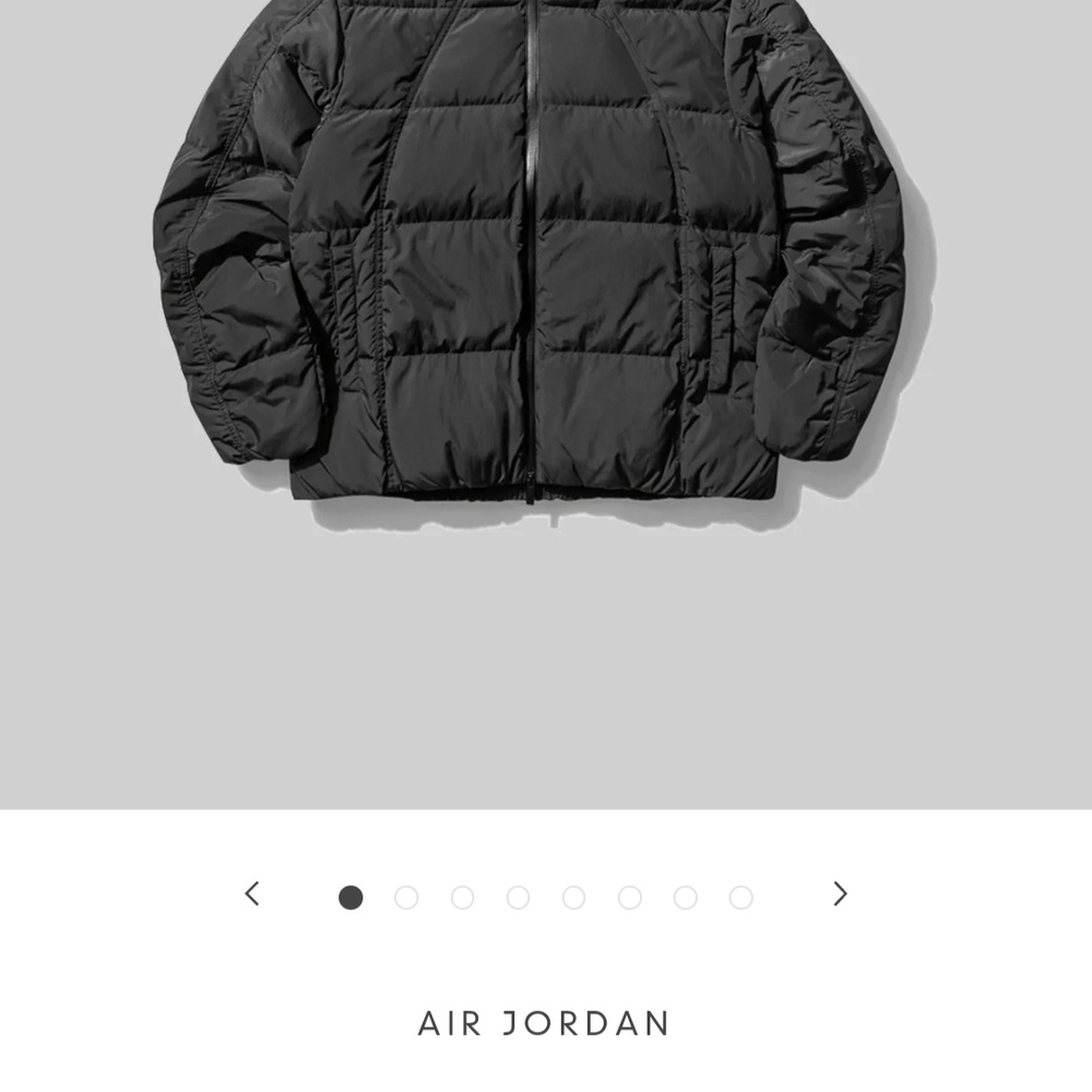 Jordan Black Puffer Jacket
